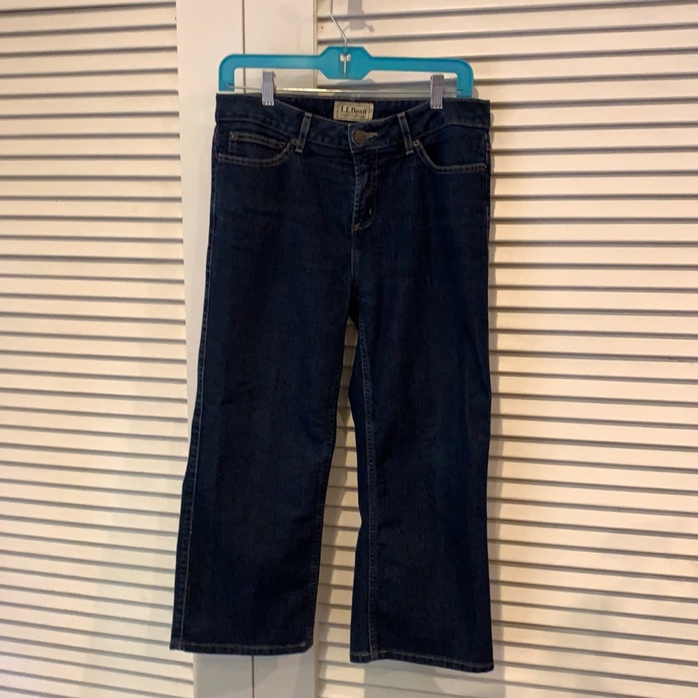 LL Bean Straight Cropped Jeans Size 6 Reg